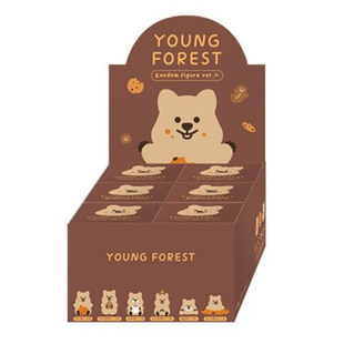韩国正版YOUNG FOREST艺术家联名KKOTKA柿子椒熊盲盒潮玩具小手办