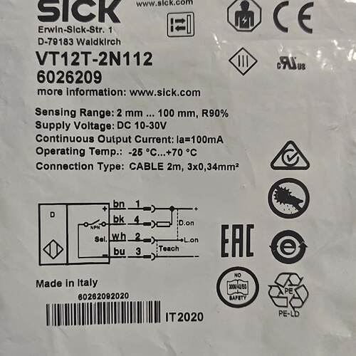议价SICK西克接近开关VT12T-2N112 订货号60262
