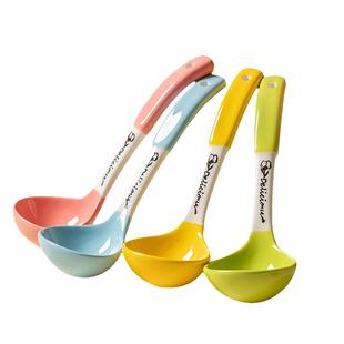 厨房汤匙单人食用小勺厚实感麻辣烫拉面勺长柄可爱高颜值复古家用