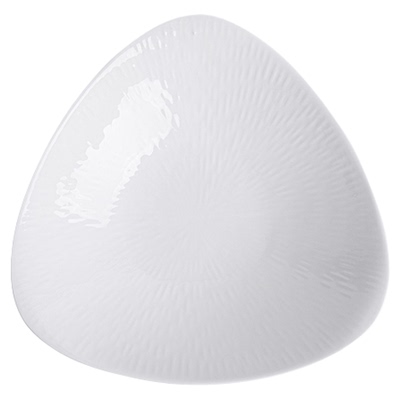 白色三角盘创意菜盘特色深盘汤盘