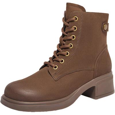 百丽女靴子冬季新款大黄