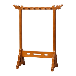 毛笔架笔挂毛笔套装实木文房摆件书房装饰毛笔挂简约现代创意中国风放笔架十二针复古笔搁龙头架挂文昌笔架