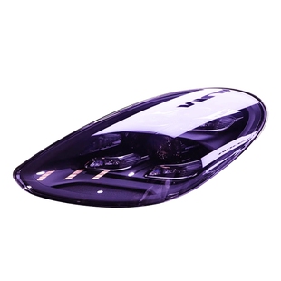 保时捷新卡宴Macan帕拉梅拉Taycan变色大灯膜718光感熏黑车灯贴膜