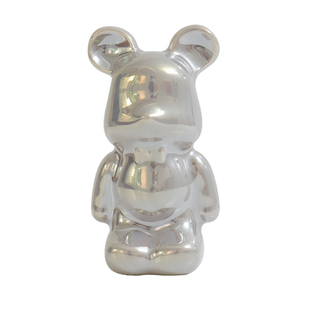 新款法式好学熊衣柜柜子抽屉柜门拉手现代高档一门到顶银色小把手