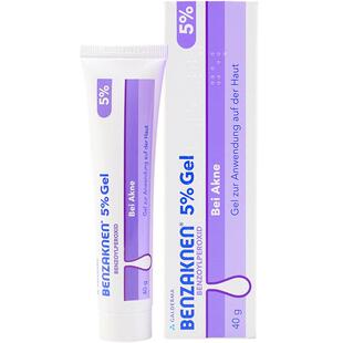德国Benzaknen班赛祛痘印过氧苯甲酰凝胶痤疮粉刺青春痘5%40G进口