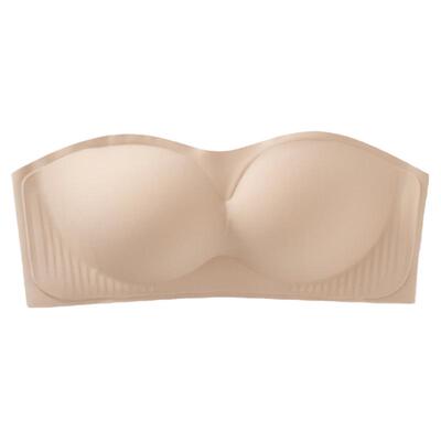 简约无钢圈露肩防滑文胸