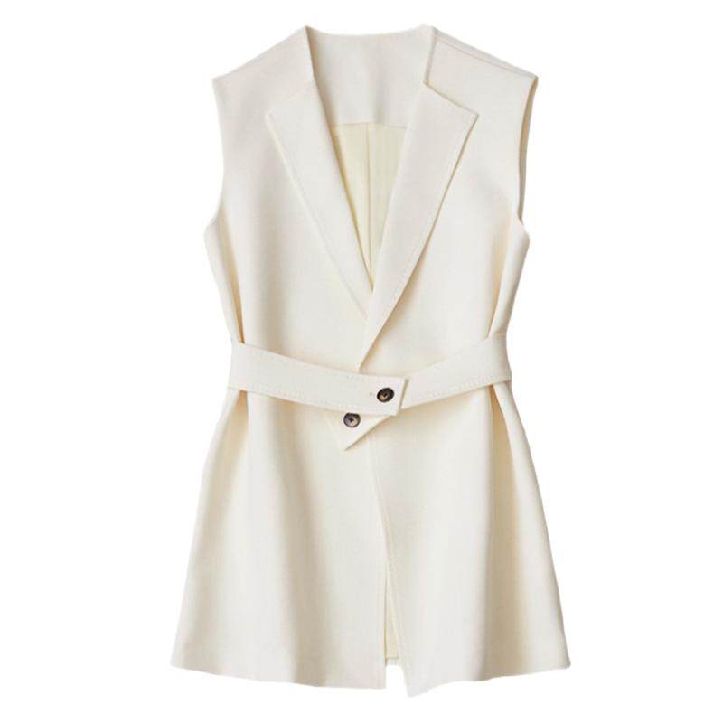 2025春秋西装马甲女时髦显瘦无袖背心马夹秋季短外套女0513