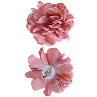 新年喜庆粉红色手花大花朵戒指舞台表演夸张度假甜美拍照甜酷风