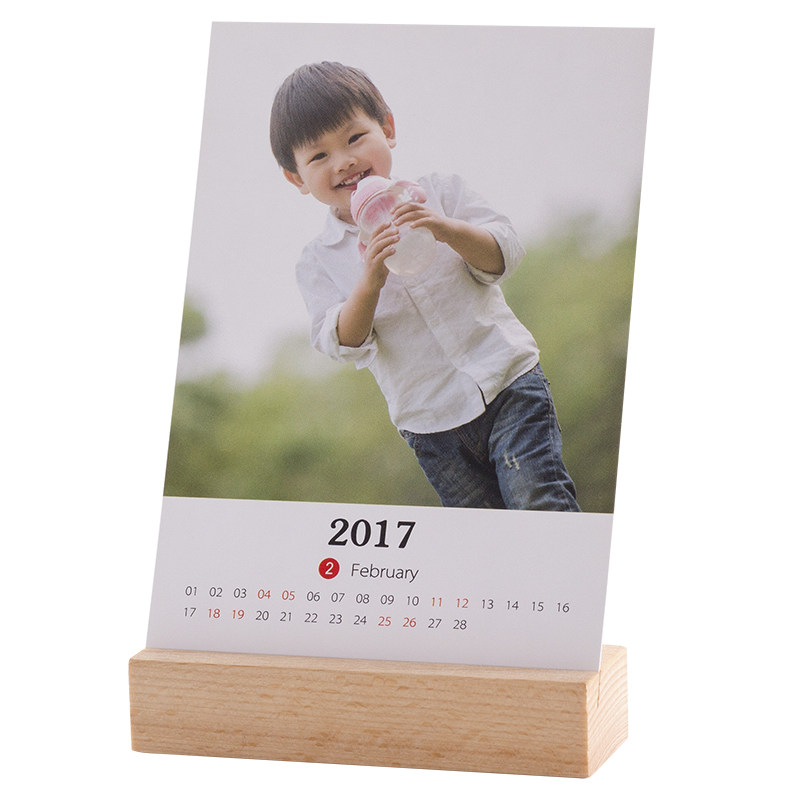 木质台历定制2027年diy创意照片