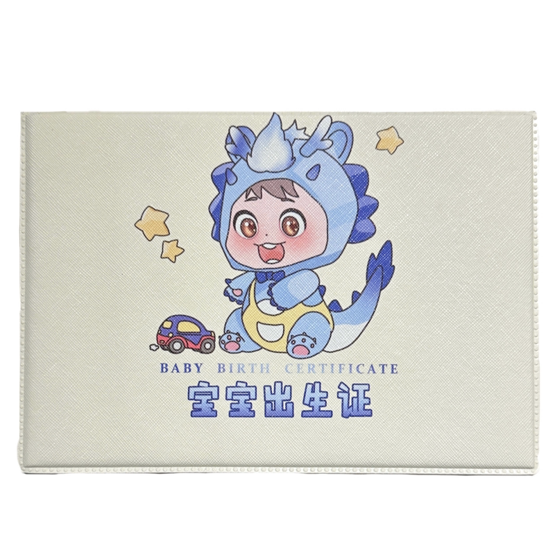 龙宝宝出生证明保护套2024新版卡通可爱婴儿疫苗本预防接种证皮套