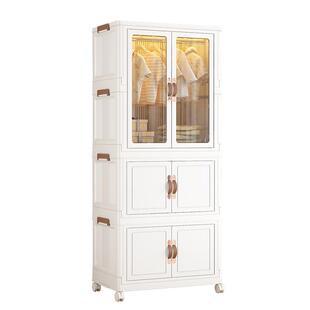 铂硕免安装宝宝衣柜儿童衣服整理箱家用卧室简易置物柜收纳储物柜