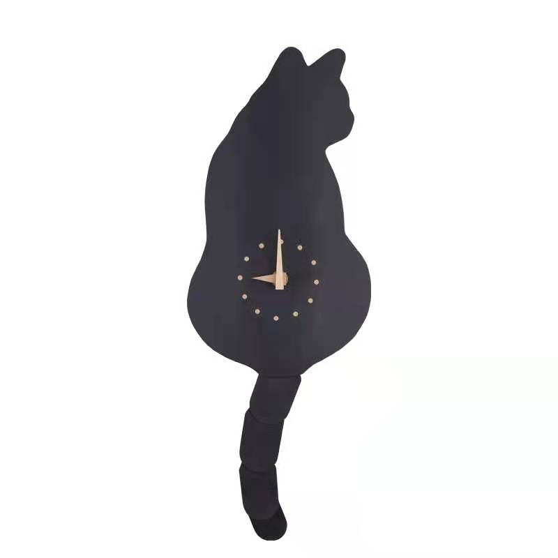 猫尾巴会动仿生玩具挂钟日本同款