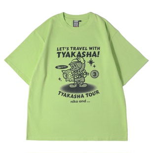 niko and ...TYAKASHA合作系列26夏季新款男女同款棉质T恤666545
