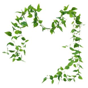 仿真绿植塑料假花藤条家居客厅装饰常青藤葡萄叶子绿萝假树叶藤蔓