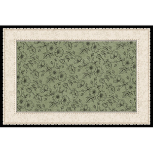 法式地毯客厅卧室免洗可擦绿色复古风防水防污沙发高级茶几地垫