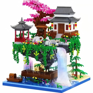 乐高2025新款桃花潭积木古风建筑高难度女孩系列别墅拼图女生礼物