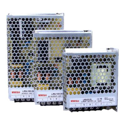 明伟开关电源MS/S/LRS-50W75W100W220V转12v24v直流DC5V变压器48V