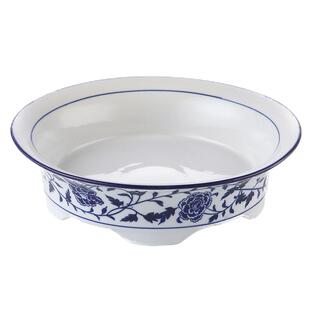 大地恒基青花瓷五福临门圆碗酒店陶瓷餐具家用汤碗酸菜鱼水煮鱼盆