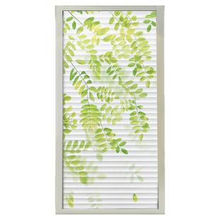 卫生间浴室厕所窗户贴纸百叶窗防走光防窥磨砂透光不透明玻璃贴膜