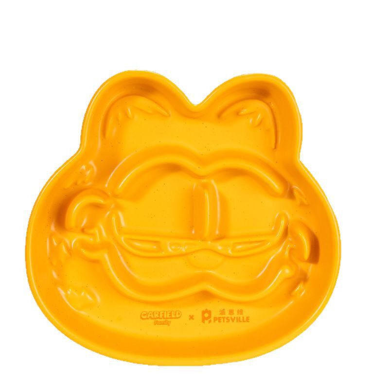 派思维宠物防噎加菲猫陶瓷慢食碗