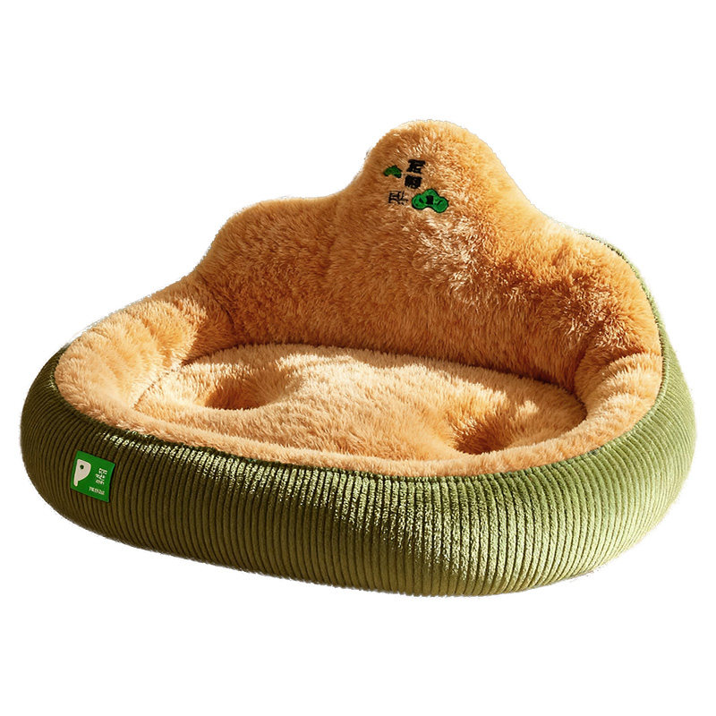 狗窝护颈冬季保暖狗狗沙发床中小型犬比熊专用冬天加绒加厚睡垫窝