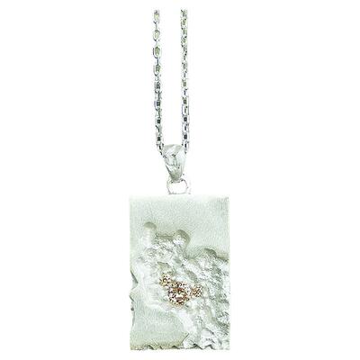 纯银925o型链女款镶钻项链