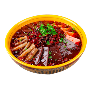 新品仿真毛血旺模型饭馆展示样品川菜道具预制菜展示鸭血模具食模