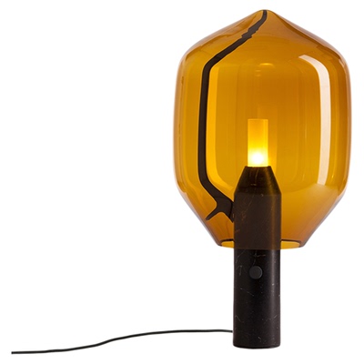 英国Established Sons Lighthouse玻璃台灯大理石底座卧室氛围灯