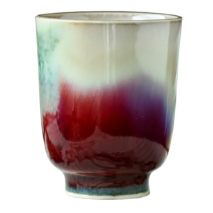 景德镇纯手工复古陶瓷茶具郎红闻香杯窑变主人杯小号品茗杯茶杯女