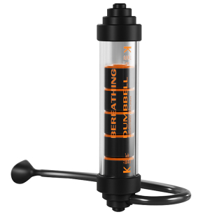 腹式呼吸哑铃训练男女通用器负重锻炼肺活量耐力腹肌核心力量健身