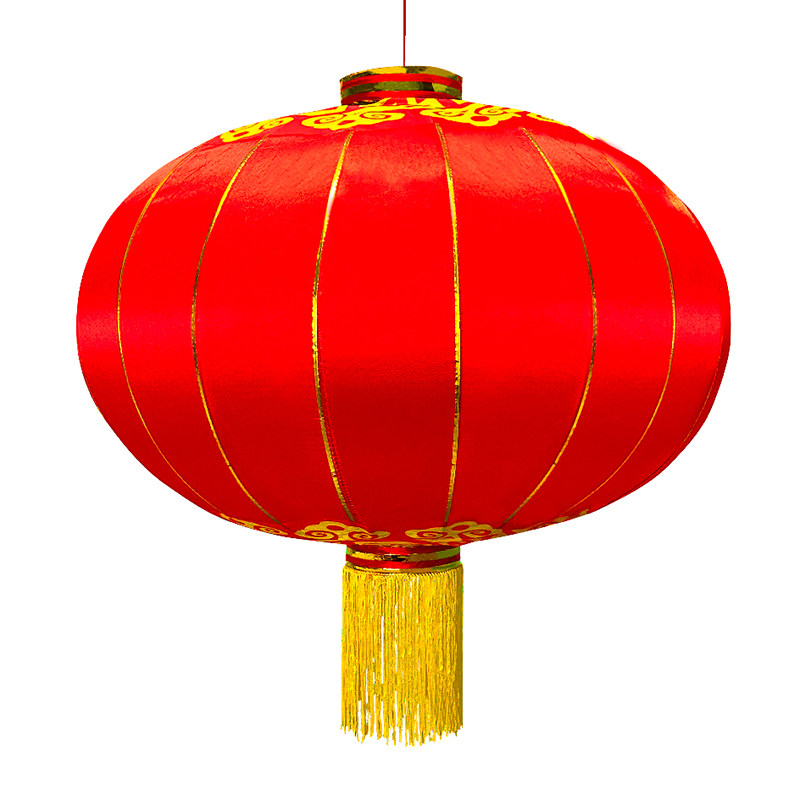 大红灯笼欢度佳节福字绸布大门口防水户外结婚春节红灯笼支持定制