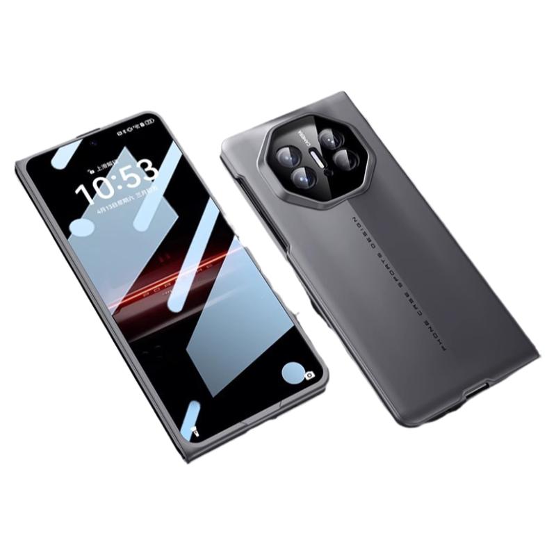 刀锋战士磨砂壳膜一体防窥适用华为X6手机壳秒变保时捷高级感全包防摔mateX5典藏版折叠屏新款X3超薄保护套