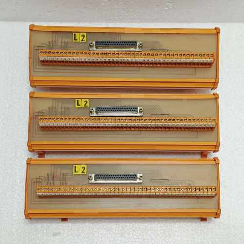 Lot of 3 ELMATIK L2 D-SUB 37 Pin Female Terminal Block Adapt