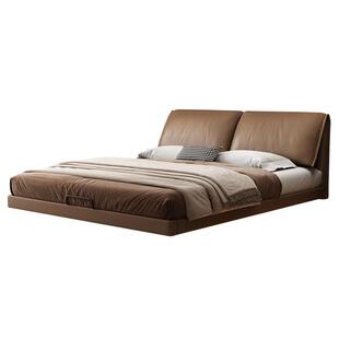 政府补贴悬浮床大象耳朵床意式轻奢高级感卧室真皮床2米x2米2大床