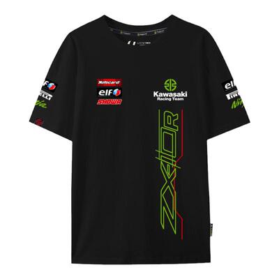川崎厂sbk摩托车kawasaki短袖t恤