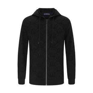 【苏博联名】emz鄂尔多斯羊毛开衫秋冬 休闲连帽针织外套