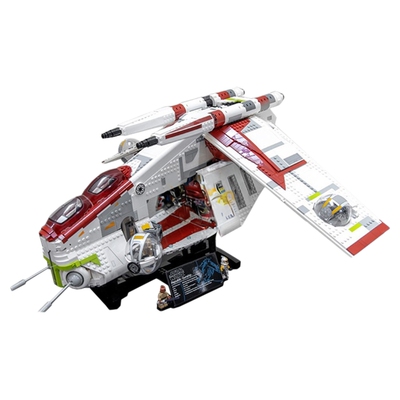 星球大战共和国炮艇拼装积木玩具