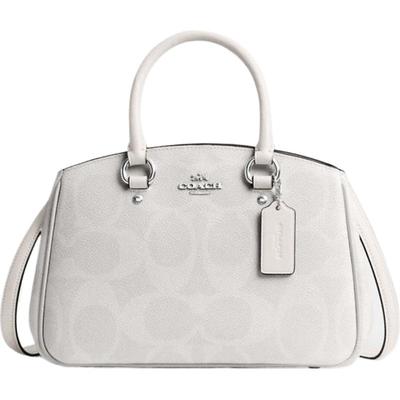 COACH/蔻驰奥莱女士老花SAVANNAH小号CARRYALL手提斜挎包