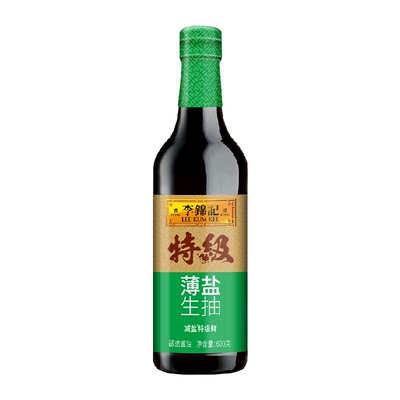 李锦记百年特级薄盐生抽600g