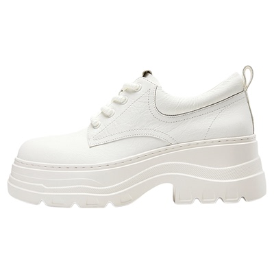 NineWest/玖熙系带圆头休闲鞋女