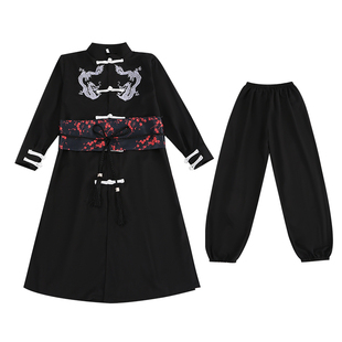 元旦儿童中国风武术表演服青少年运动会模特走秀嘻哈爵士街舞国潮