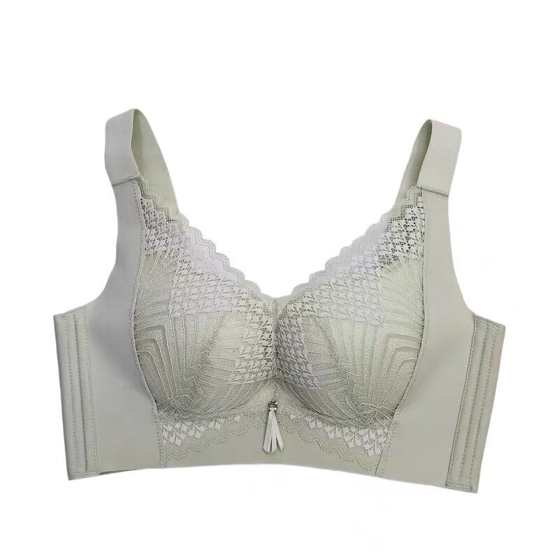 收副乳防下垂聚拢文胸上托薄款无磁无铁电子厂上班内衣女过安检门