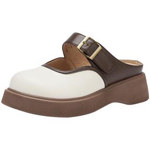 热风平底包头拖女鞋2025年秋季新款女士户外百搭凉拖舒适穆勒半拖