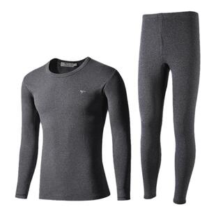 七匹狼加绒加厚保暖内衣男款单上衣棉毛衫中老年爸爸贴身衬衣衬裤