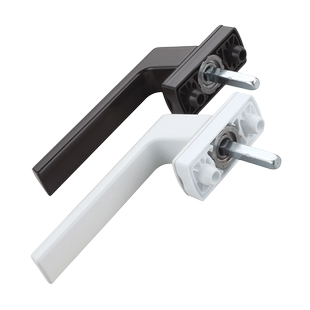 断桥铝平开门窗执手方轴方杆配件锁拉手门把手塑钢窗户老式传动