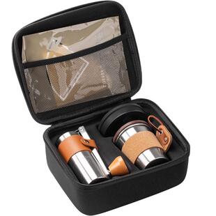 户外手冲咖啡器具便携式旅行手摇磨豆机过滤杯组合露营收纳包套装