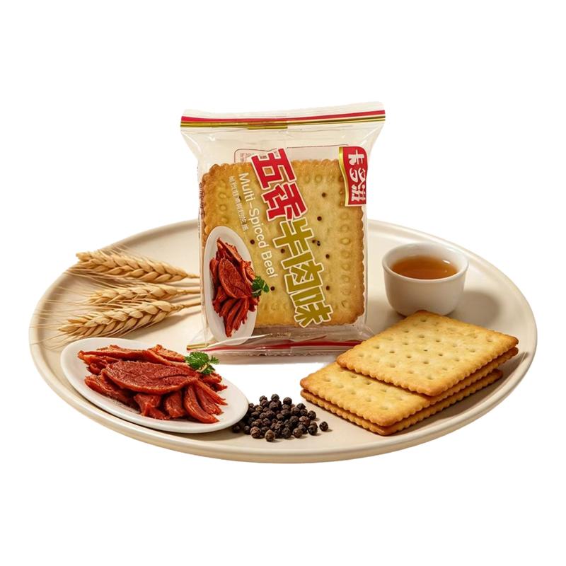 卡多滋五香牛肉饼干薄饼独立包装