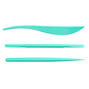 黏土高品质工具三件套3支塑料刀抹刀棒针树脂超轻粘土面塑工具