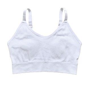白色吊带小背心女内搭带胸垫黑色显瘦打底上衣短款防走光美背抹胸