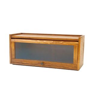 日式小餐柜实木迷你玻璃门碗柜餐桌厨房储物柜桌面餐边储物收纳柜